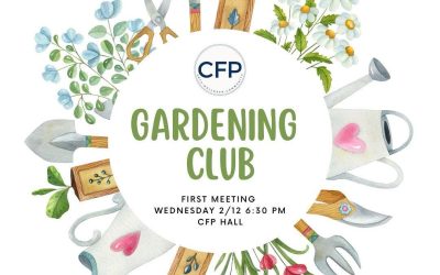 Gardening Club meets the 2nd Wednesday of the month……